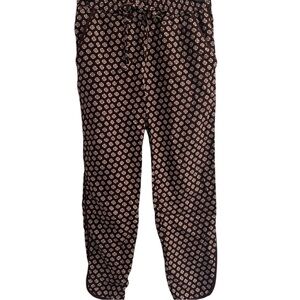 Madewell Track Trouser Crop Pant In Coin Tile Size X-Small Wide Leg.